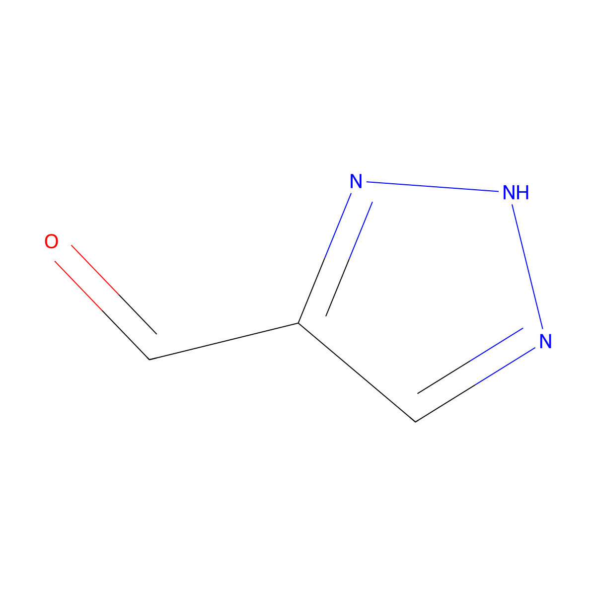 1H-1,2,3-triazole-4-carbaldehyde molecular structure, CAS 16681-68-8
