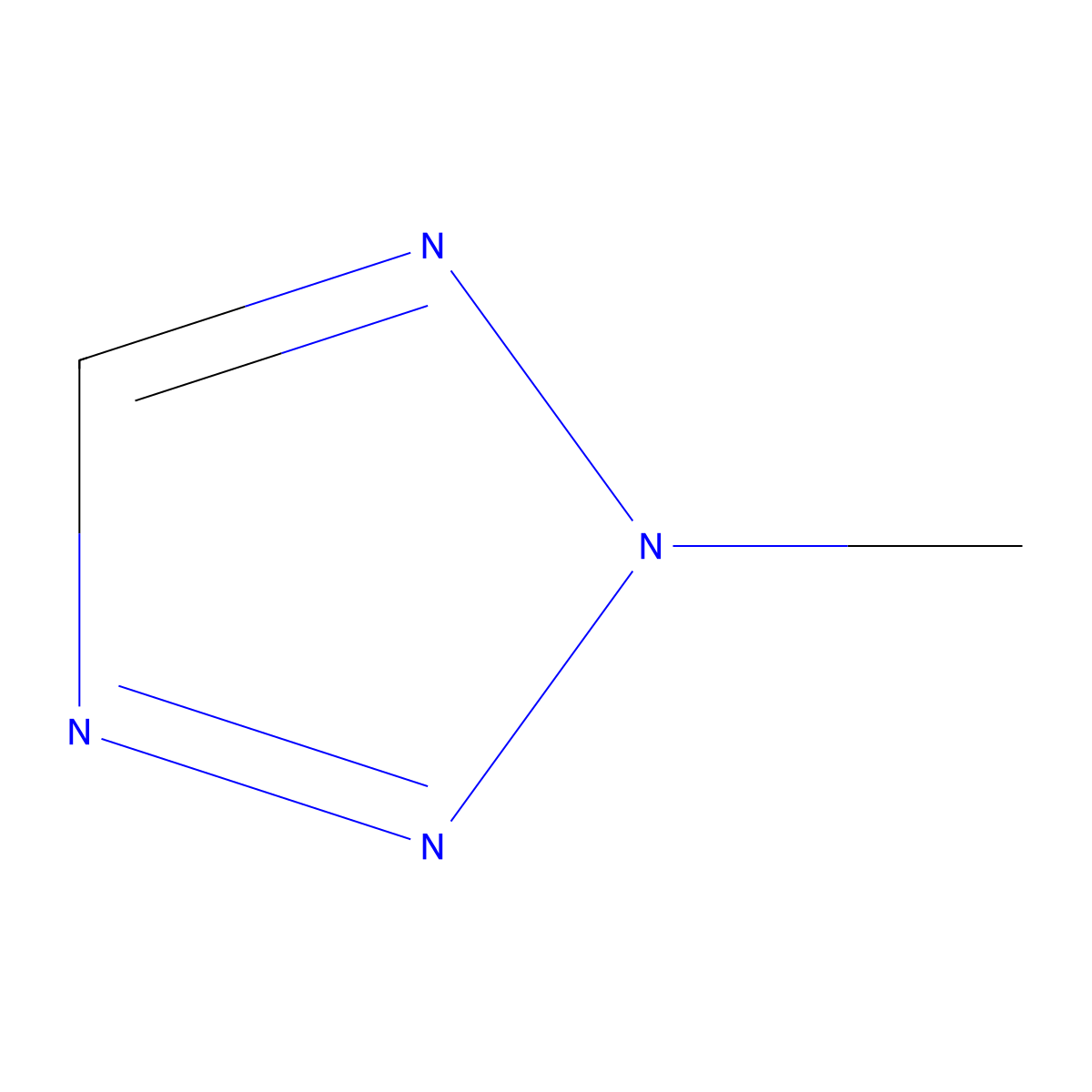 2-methyl-2H-1,2,3,4-tetrazole molecular structure, CAS 16681-78-0