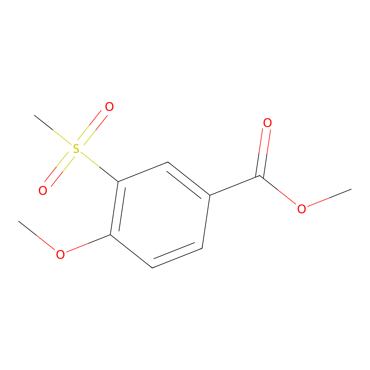 Methyl 4-Methoxy-3-(methylsulfonyl)benzoate molecular structure, CAS 166811-66-1