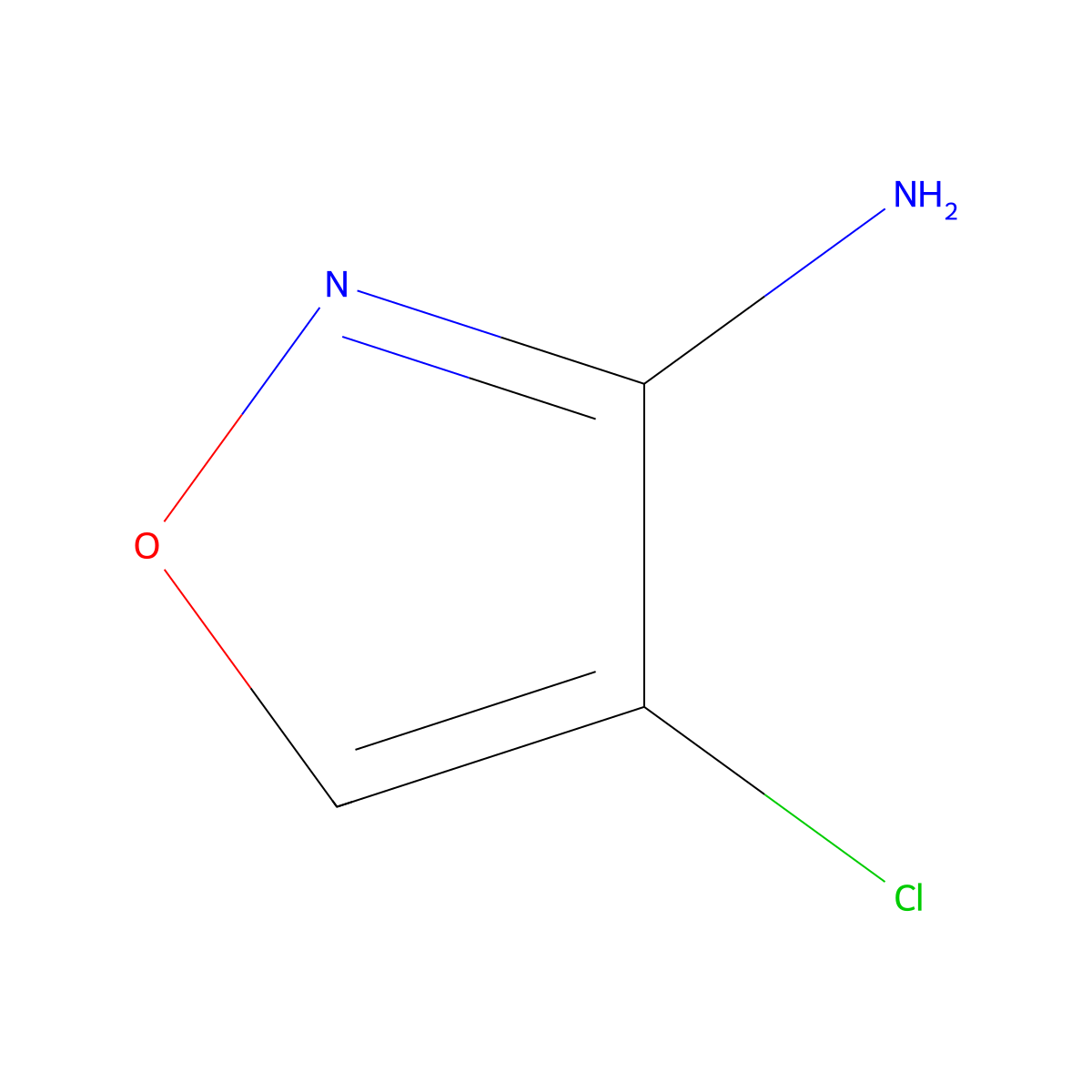 4-Chloroisoxazol-3-amine molecular structure, CAS 166817-65-8