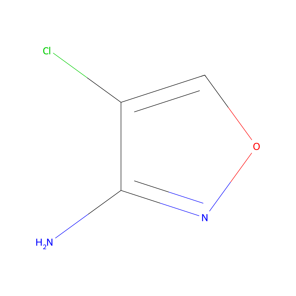 4-Chloroisoxazol-3-amine molecular structure, CAS 166817-65-8