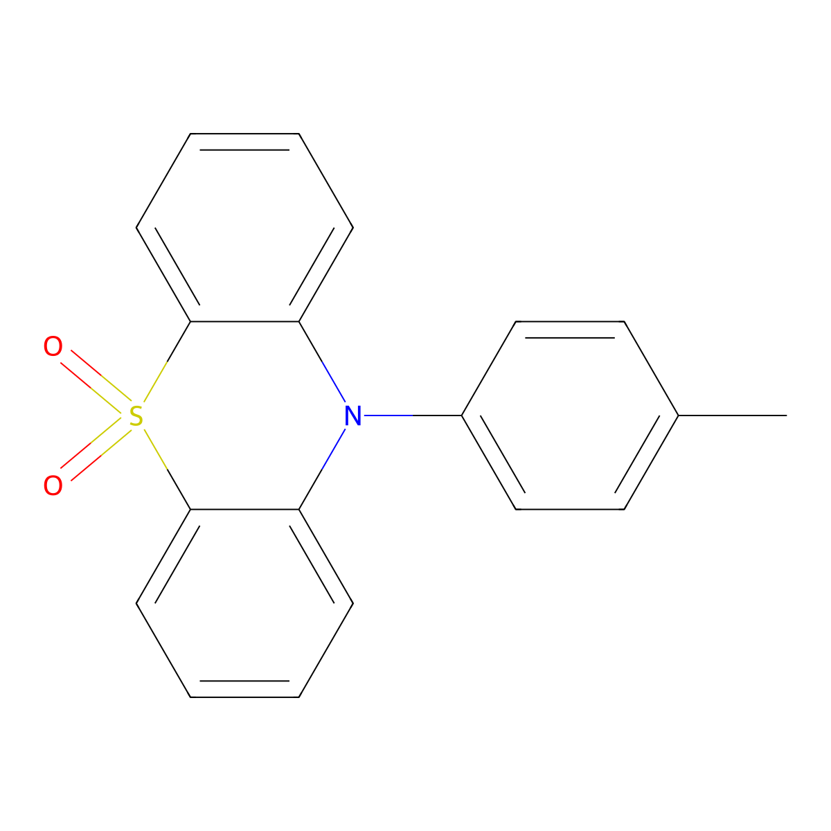 10-p-Tolyl-10H-phenothiazine 5,5-dioxide molecular structure, CAS 16682-30-7