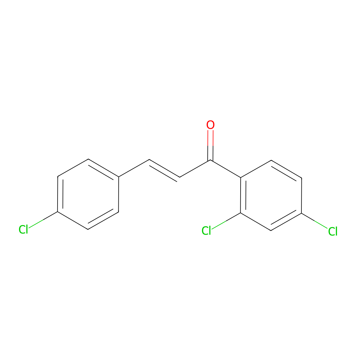 2',4,4'-Trichlorochalcone molecular structure, CAS 166824-09-5