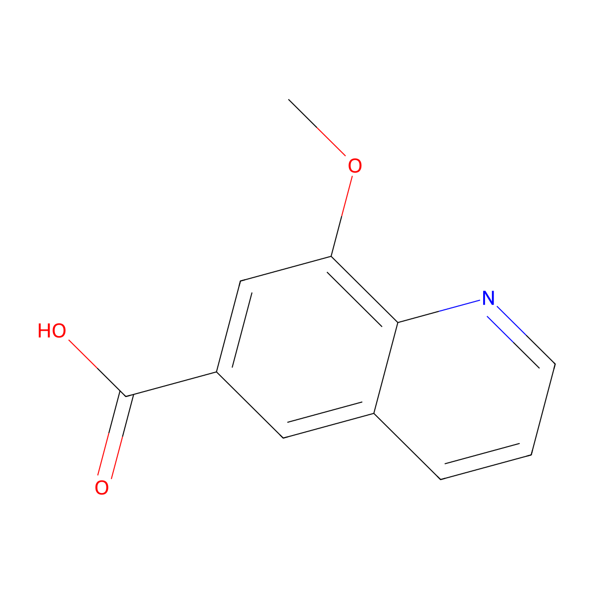 8-Methoxyquinoline-6-carboxylic acid molecular structure, CAS 1668584-26-6