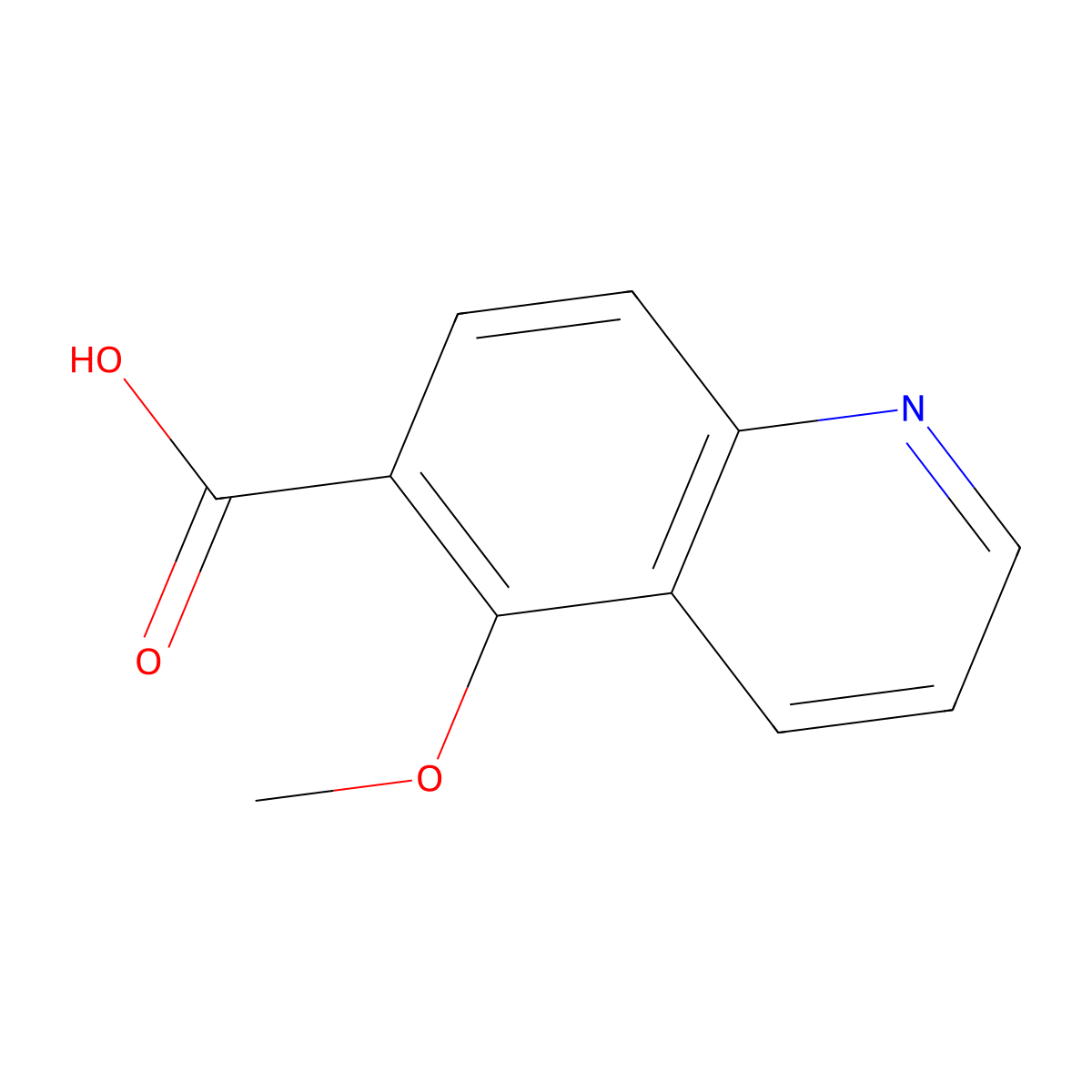 5-Methoxyquinoline-6-carboxylic acid molecular structure, CAS 1668585-08-7