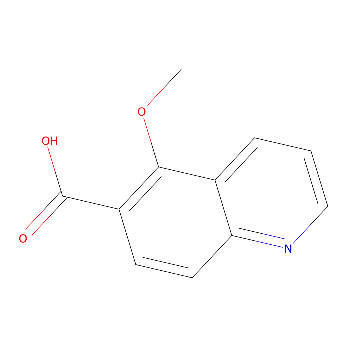 5-Methoxyquinoline-6-carboxylic acid molecular structure, CAS 1668585-08-7