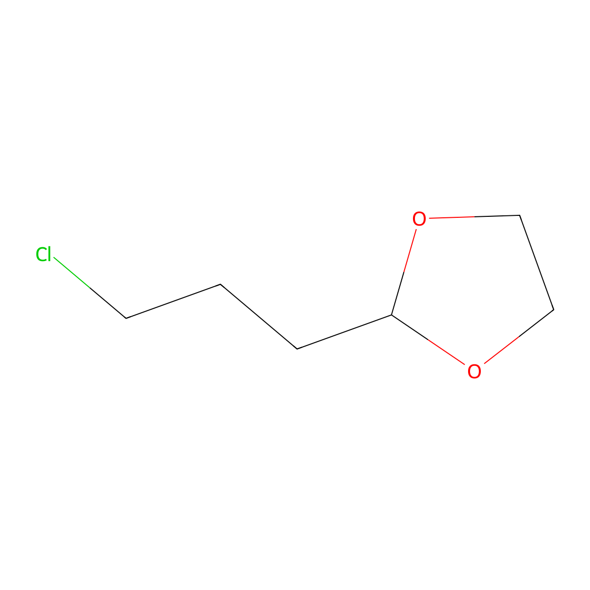 2-(3-Chloropropyl)-1,3-dioxolane molecular structure, CAS 16686-11-6