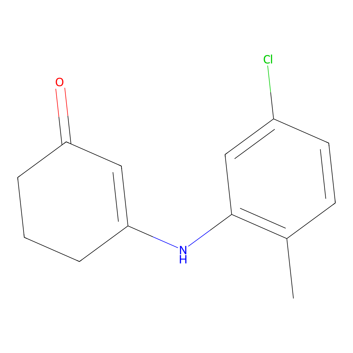 3-[(5-Chloro-2-methylphenyl)amino]cyclohex-2-en-1-one molecular structure, CAS 166883-90-5