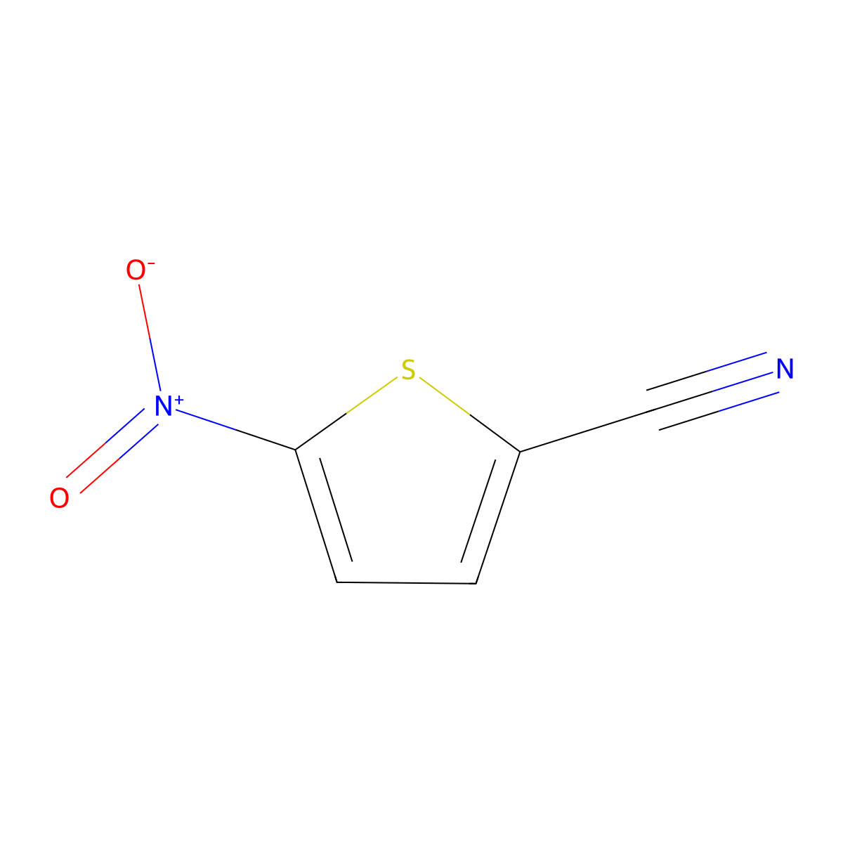 5-Nitrothiophene-2-carbonitrile molecular structure, CAS 16689-02-4