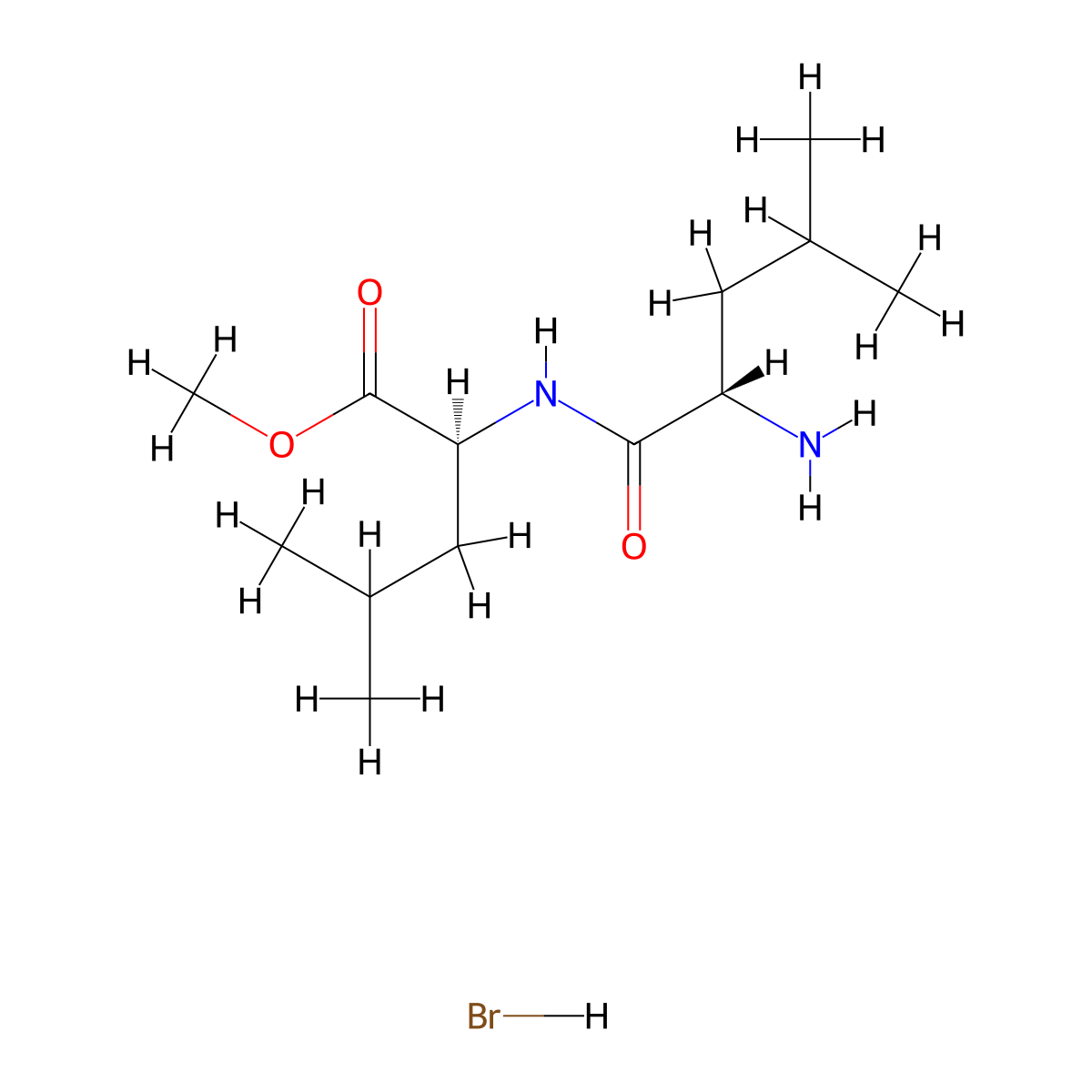Methyl leucylleucinate hydrobromide molecular structure, CAS 16689-14-8