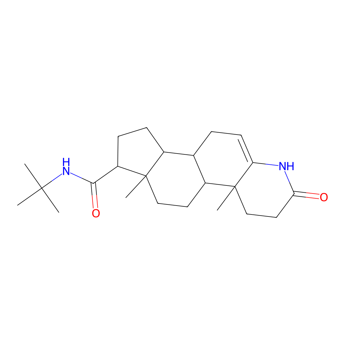 Finasteride Impurity molecular structure, CAS 166896-74-8