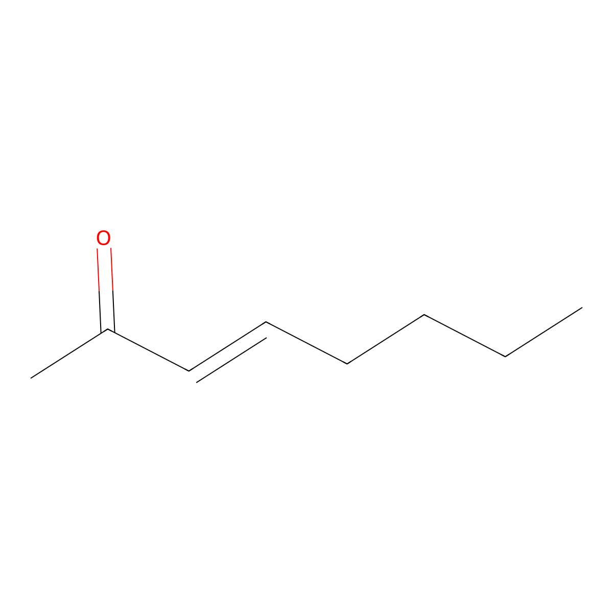 3-Octen-2-one molecular structure, CAS 1669-44-9