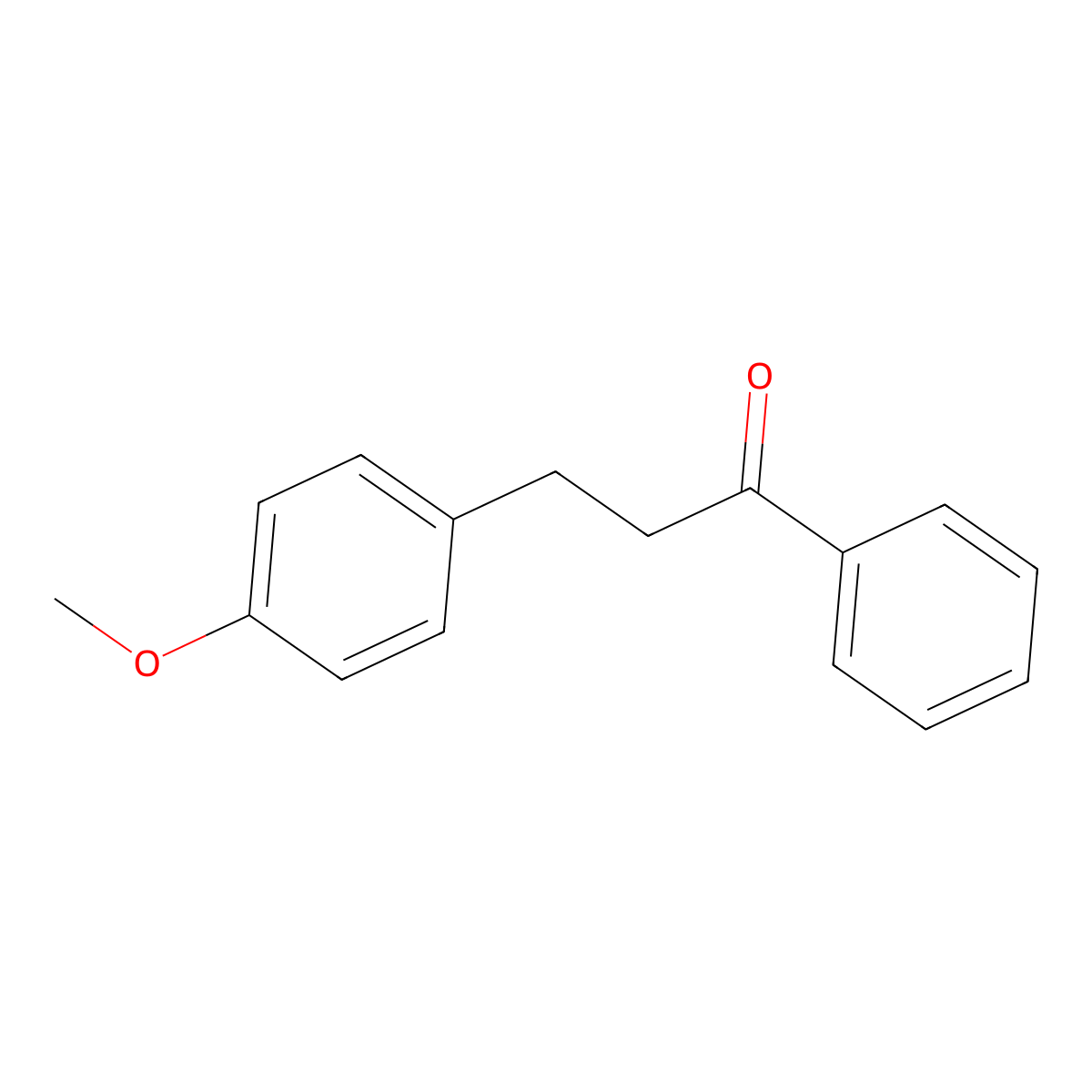3-(4-Methoxyphenyl)propiophenone molecular structure, CAS 1669-49-4