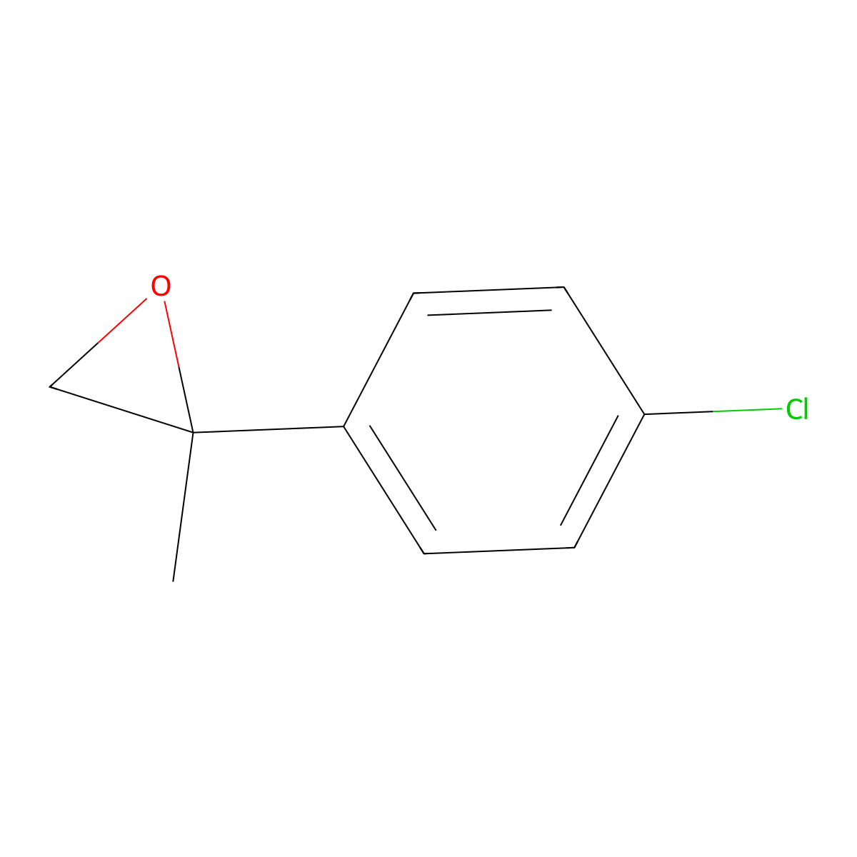 2-(4-Chlorophenyl)-2-methyloxirane molecular structure, CAS 1669-70-1