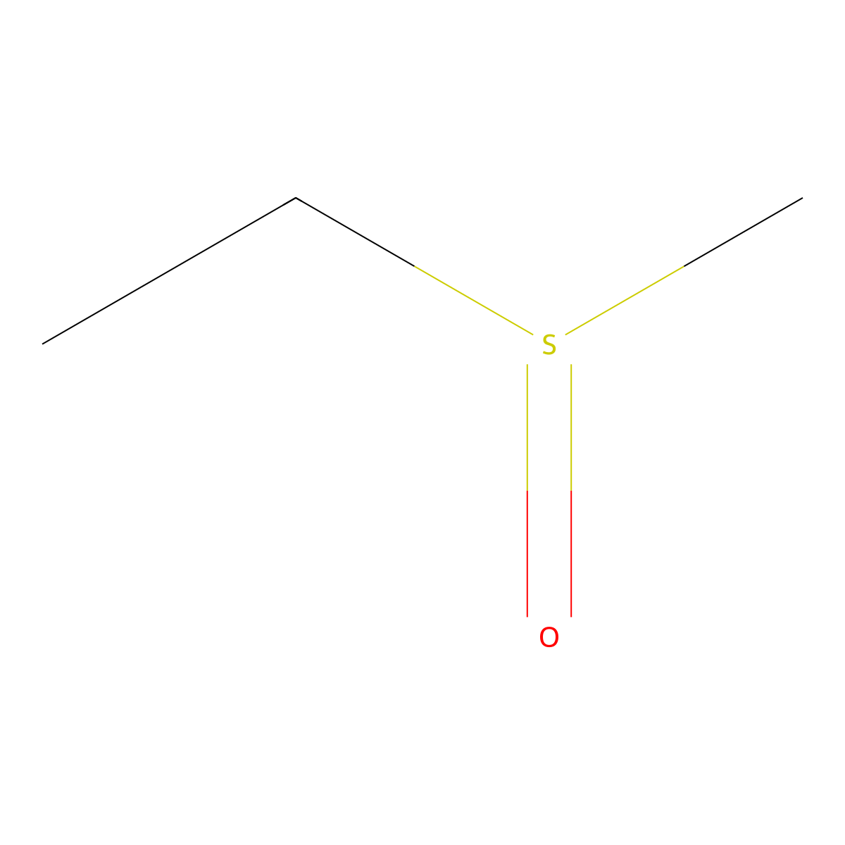 Ethane, (methylsulfinyl)- molecular structure, CAS 1669-98-3