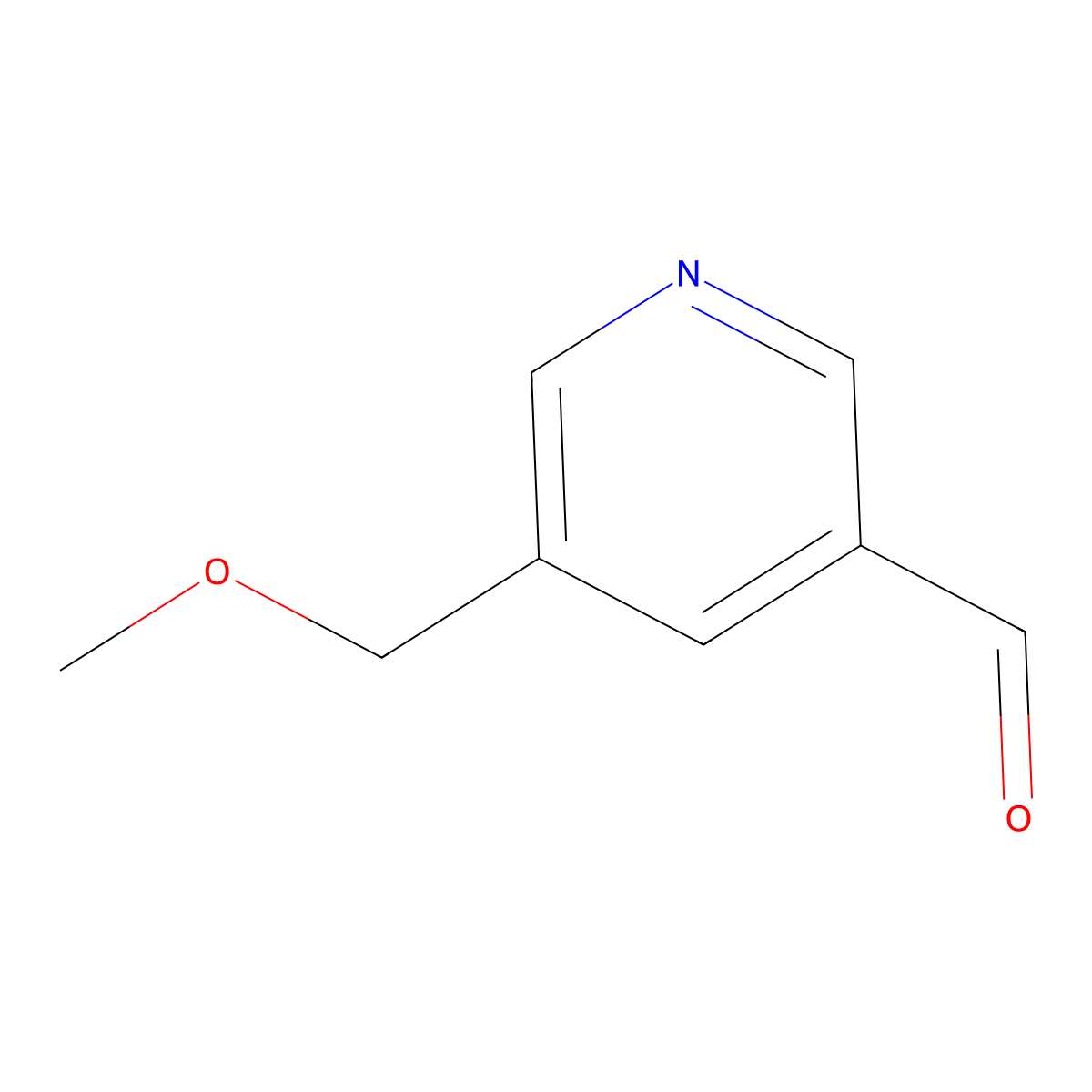 5-(Methoxymethyl)-pyridine-3-carboxaldehyde molecular structure, CAS 1669438-74-7