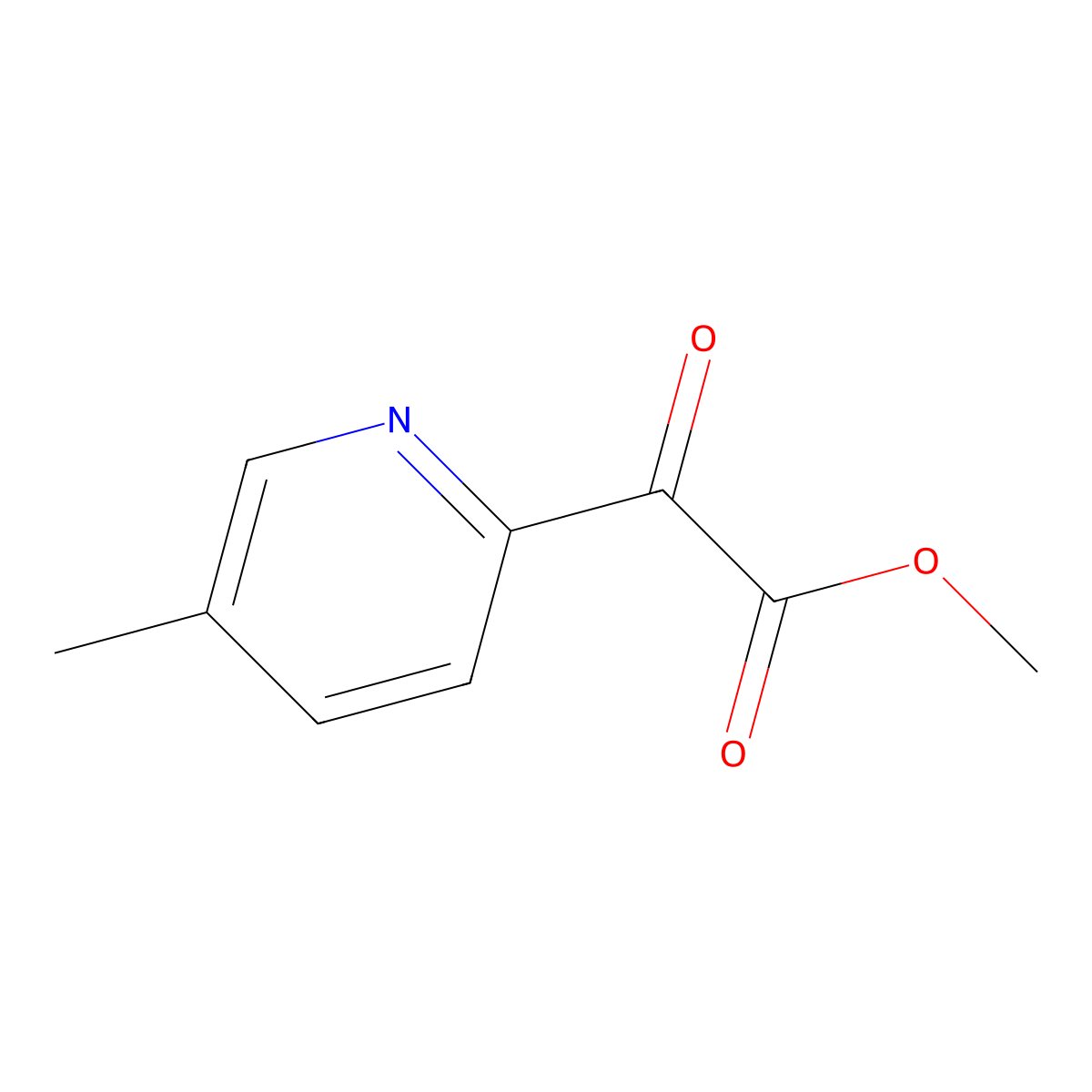 Methyl 5-methyl-alpha-oxo-2-pyridineacetate molecular structure, CAS 1669439-27-3
