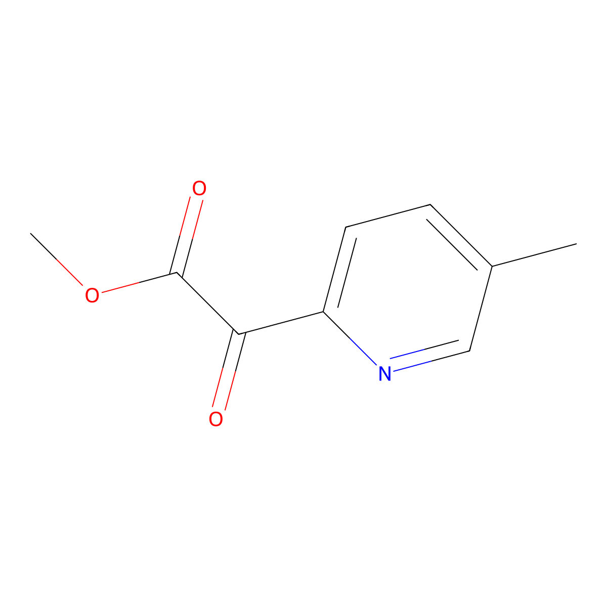 Methyl 5-methyl-alpha-oxo-2-pyridineacetate molecular structure, CAS 1669439-27-3