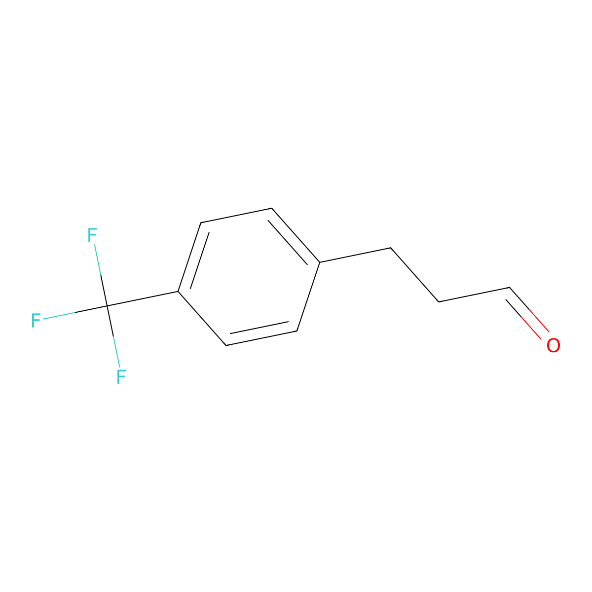 3-[4-(Trifluoromethyl)phenyl]propanal molecular structure, CAS 166947-09-7