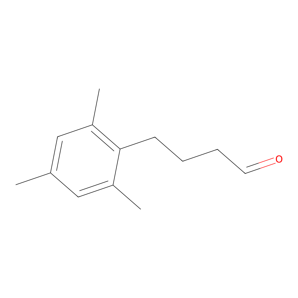 4-Mesitylbutanal molecular structure, CAS 166947-18-8