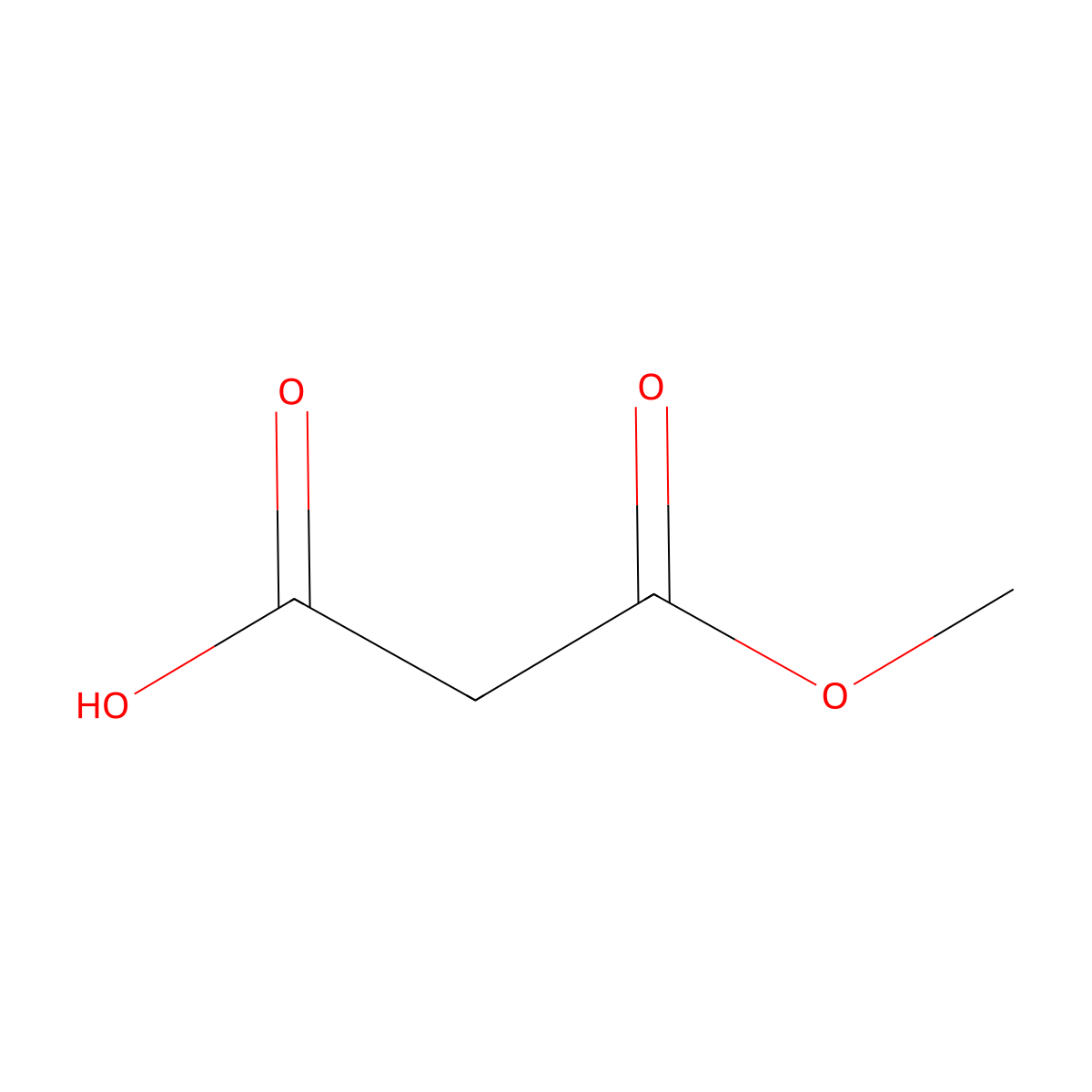 3-Methoxy-3-oxopropanoic acid molecular structure, CAS 16695-14-0