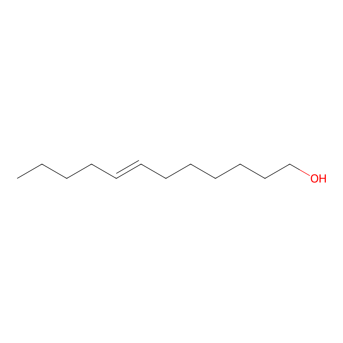 (Z)-7-Dodecen-1-ol molecular structure, CAS 16695-40-2