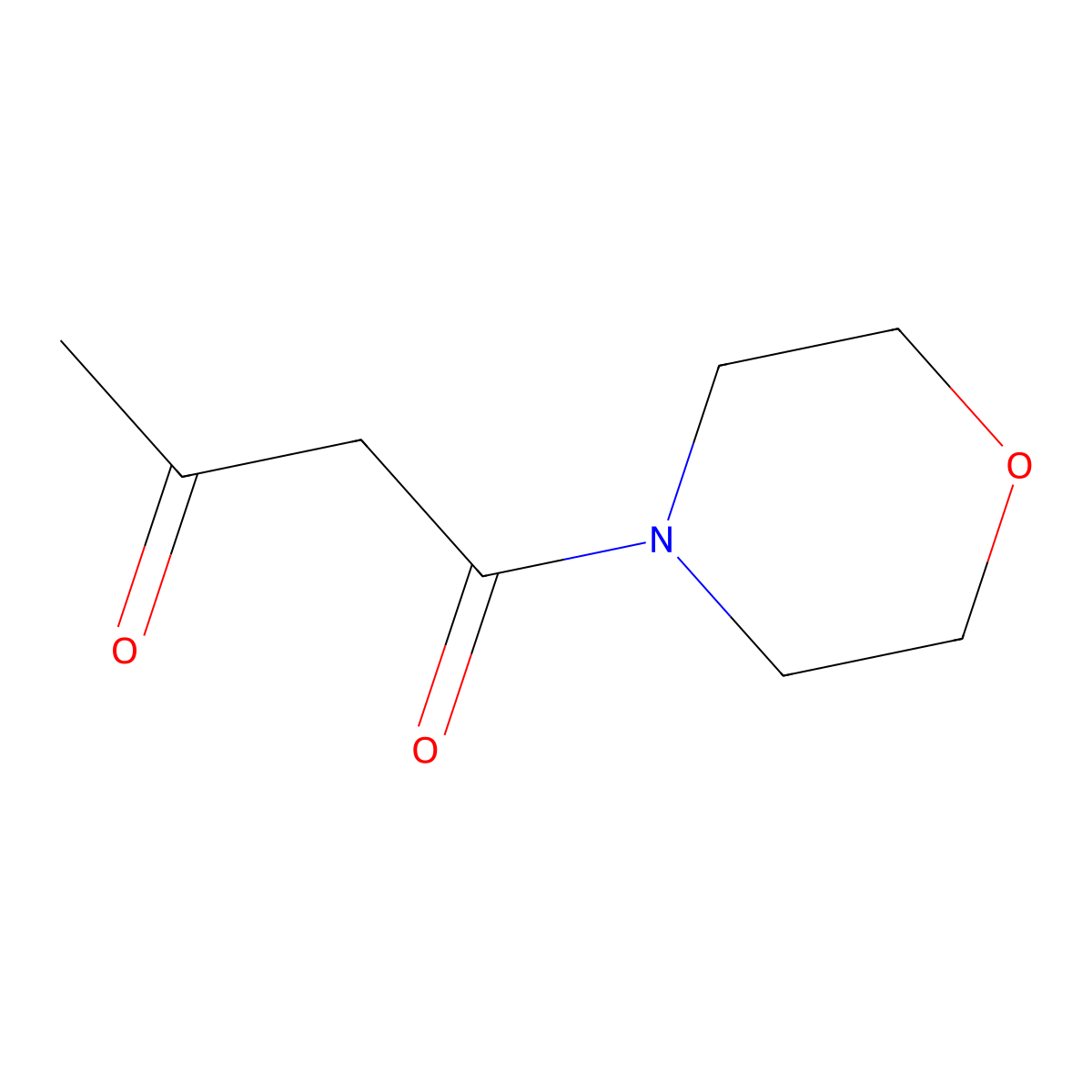 4-(1,3-Dioxobutyl)morpholine molecular structure, CAS 16695-54-8