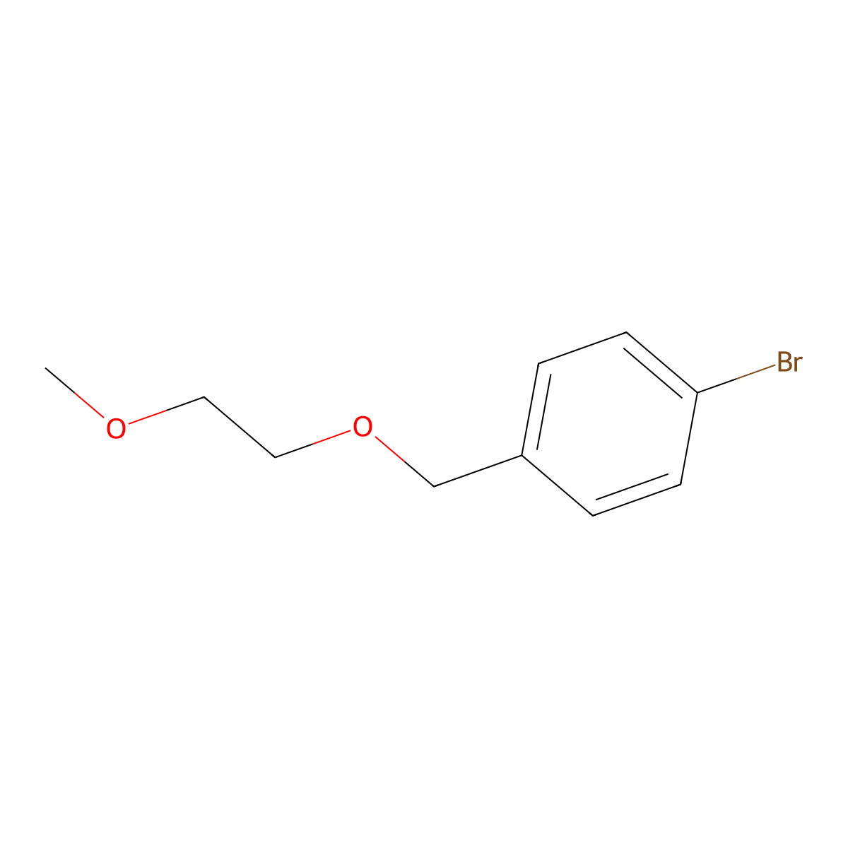 1-Bromo-4-((2-methoxyethoxy)methyl)benzene molecular structure, CAS 166959-29-1
