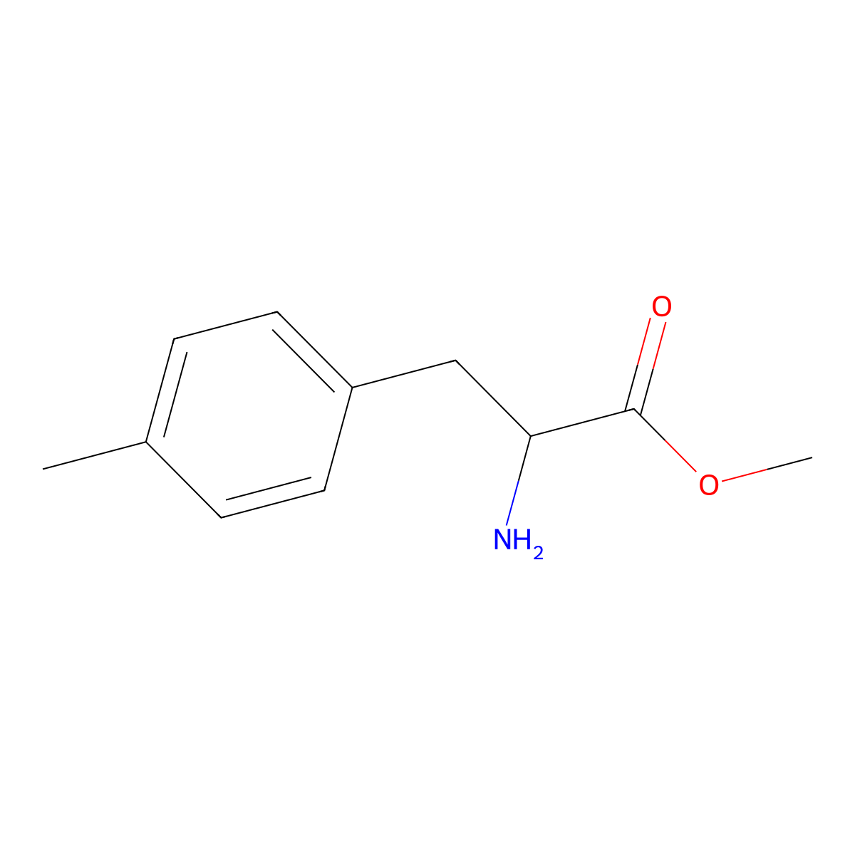 Methyl 2-amino-3-(4-methylphenyl)propanoate molecular structure, CAS 166967-60-8