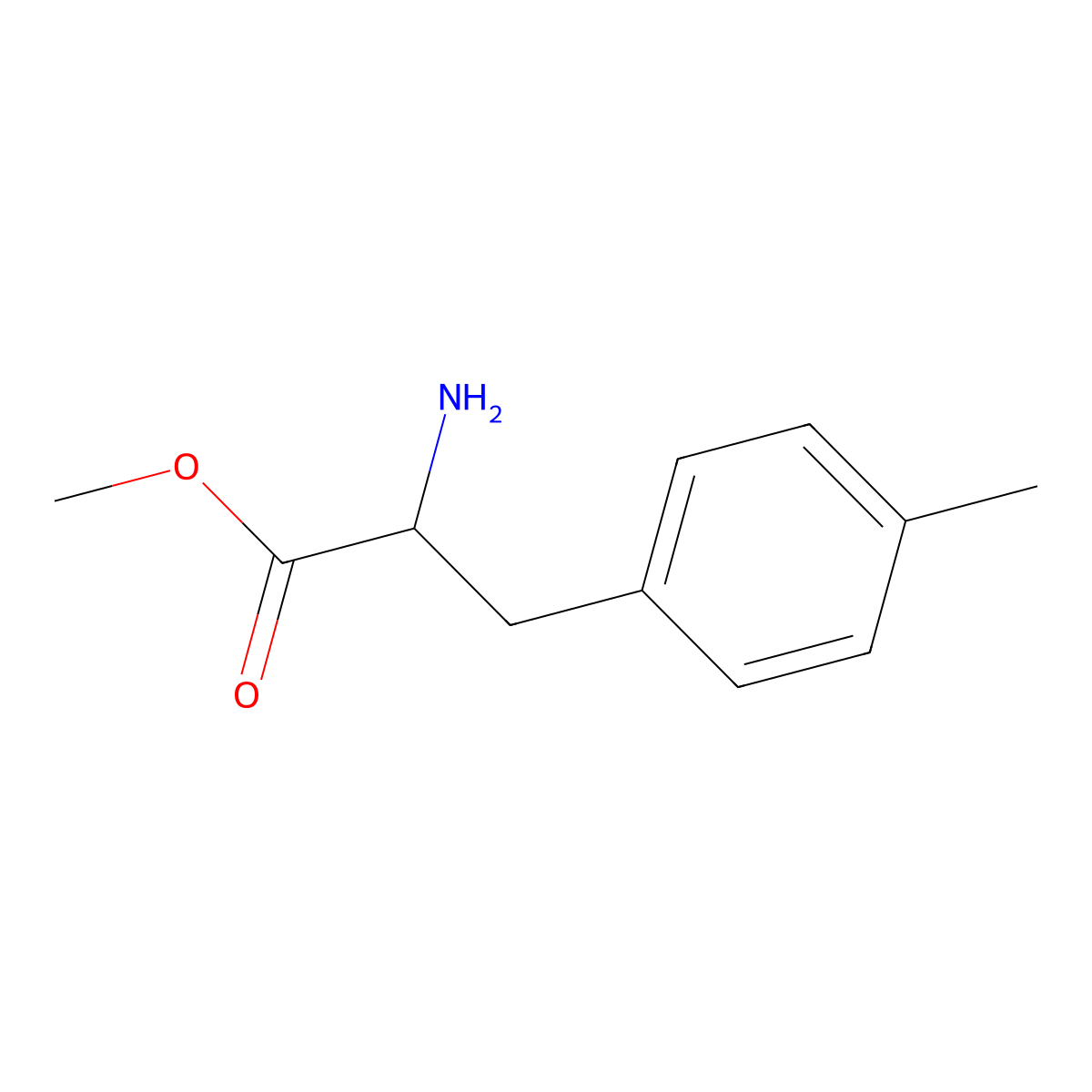 Methyl 2-amino-3-(4-methylphenyl)propanoate molecular structure, CAS 166967-60-8