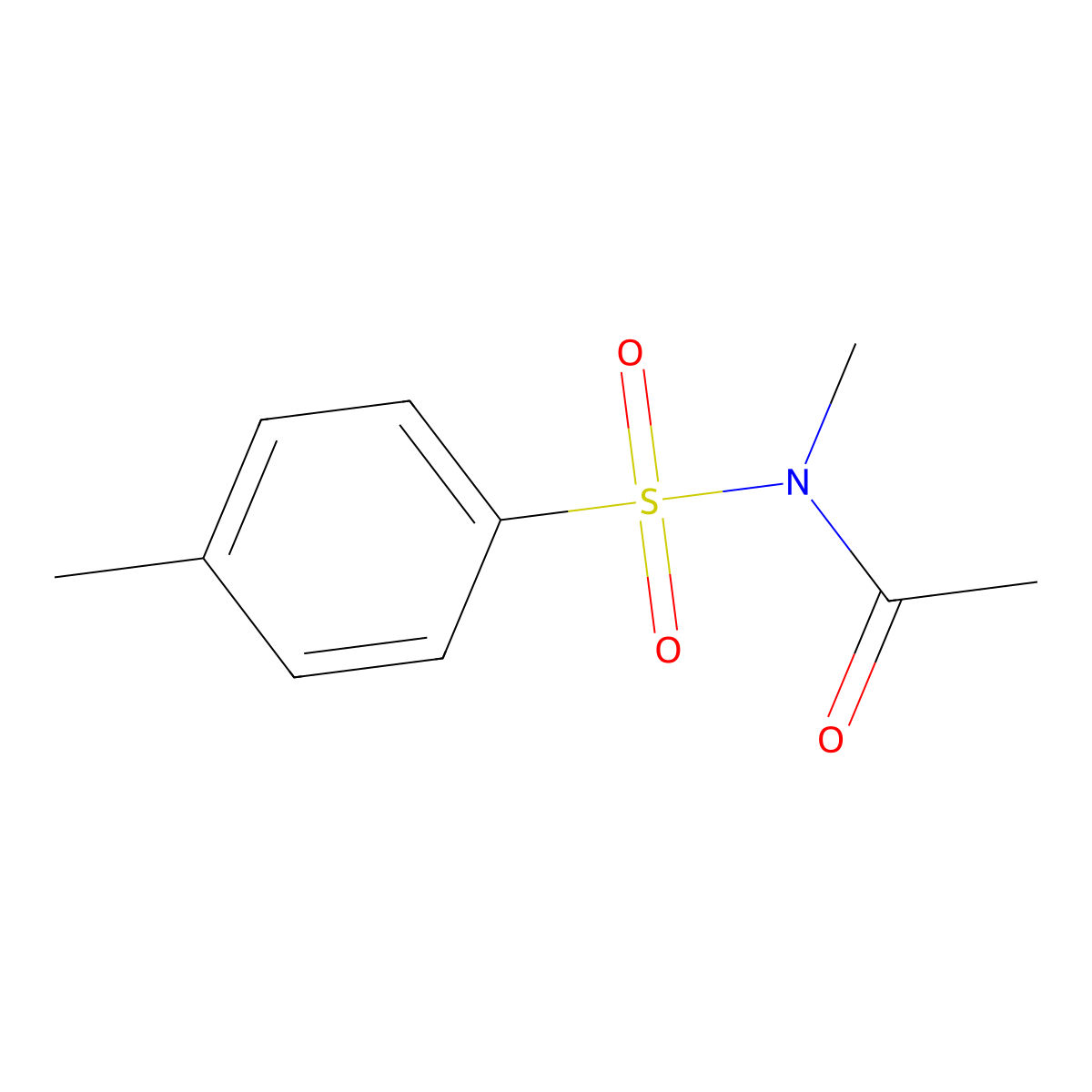 N-methyl-N-(4-methylphenyl)sulfonylacetamide molecular structure, CAS 16697-83-9