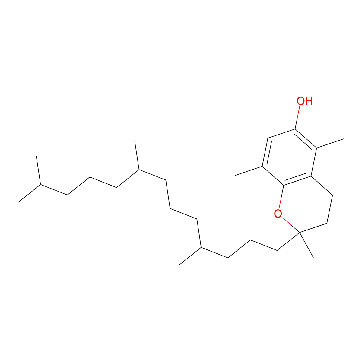Beta-Tocopherol molecular structure, CAS 16698-35-4