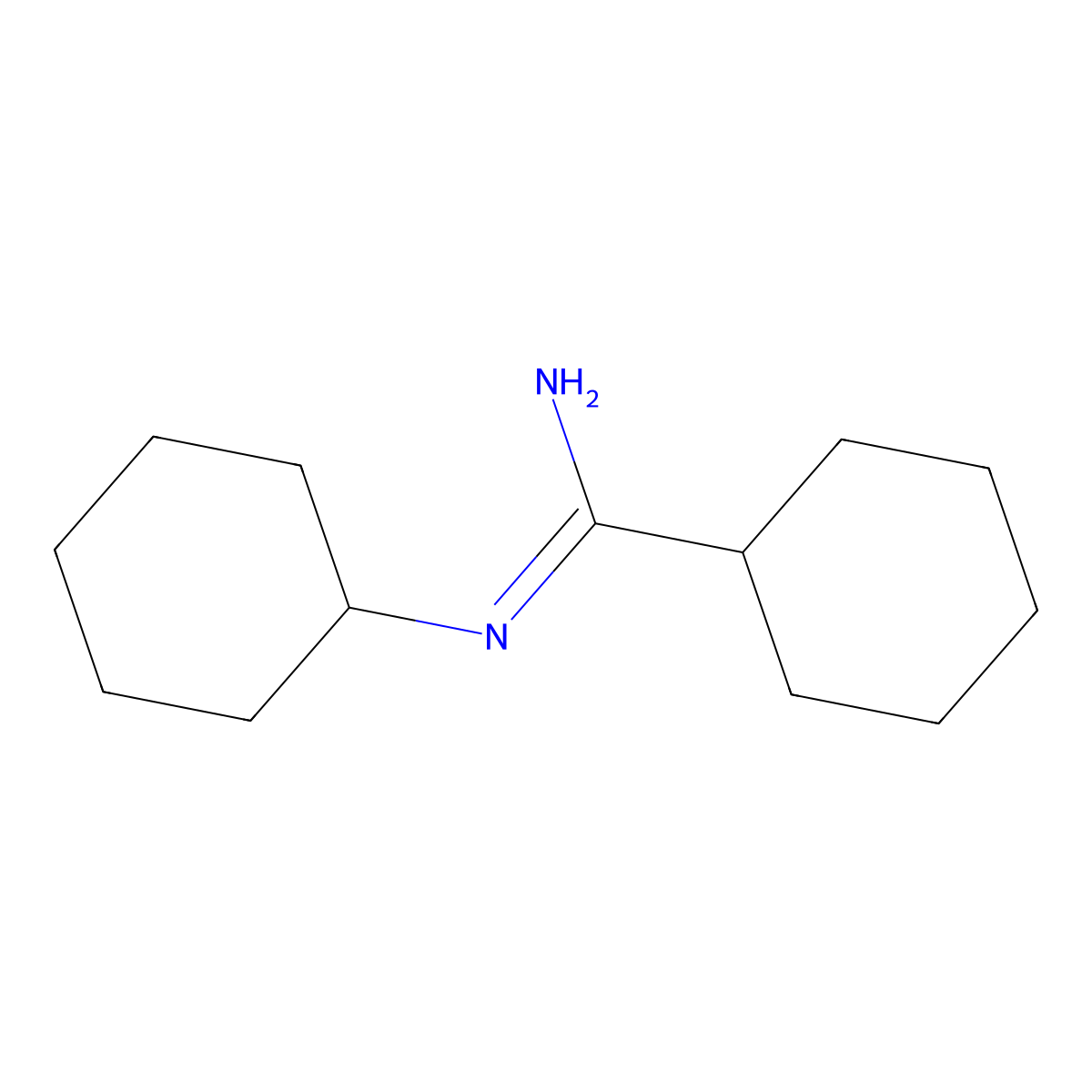 N-cyclohexylcyclohexanecarboximidamide molecular structure, CAS 166985-87-1