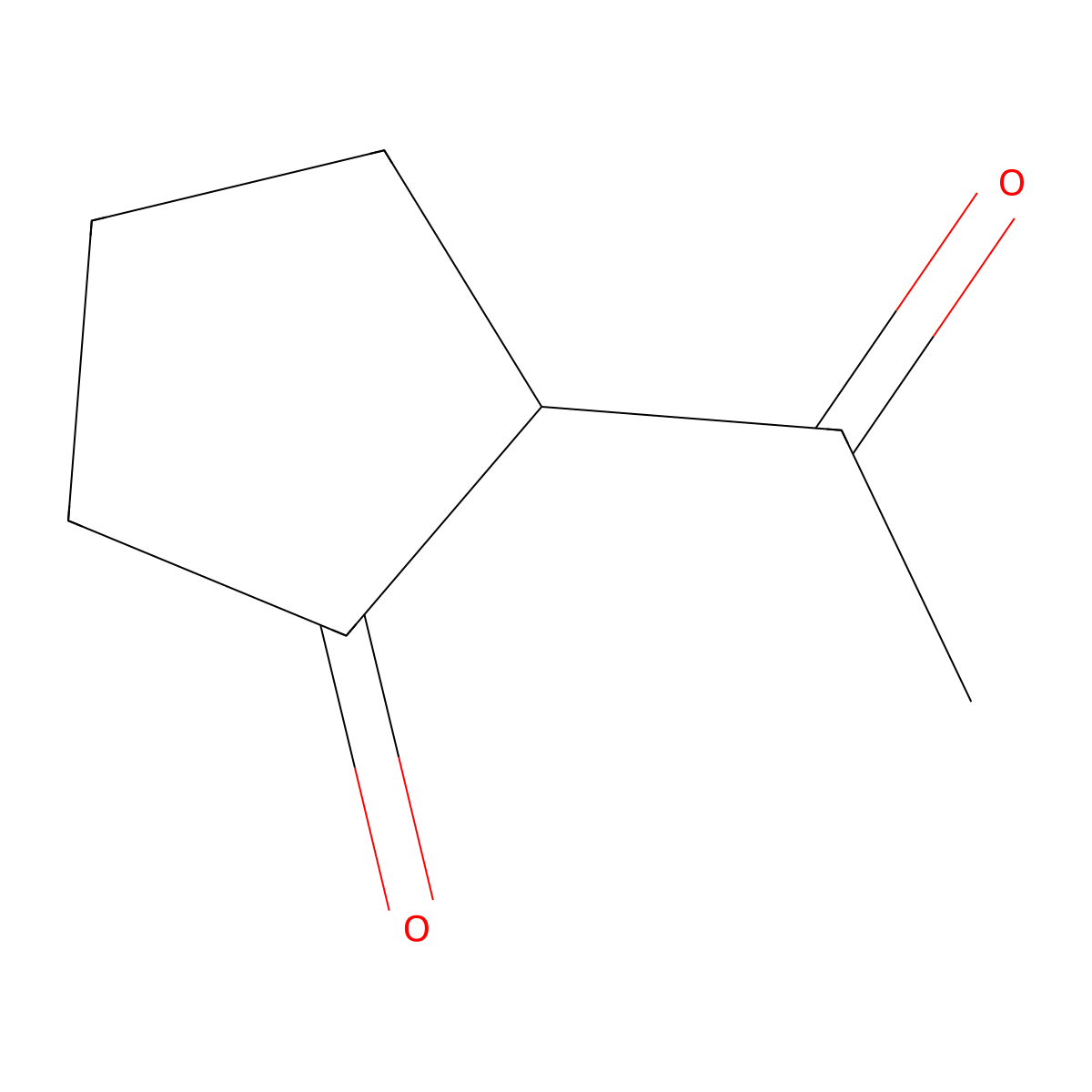 2-Acetylcyclopentanone molecular structure, CAS 1670-46-8