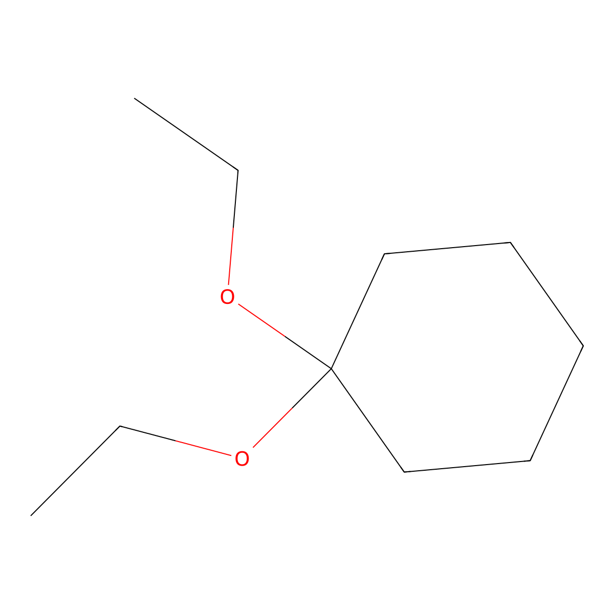 1,1-Diethoxycyclohexane molecular structure, CAS 1670-47-9