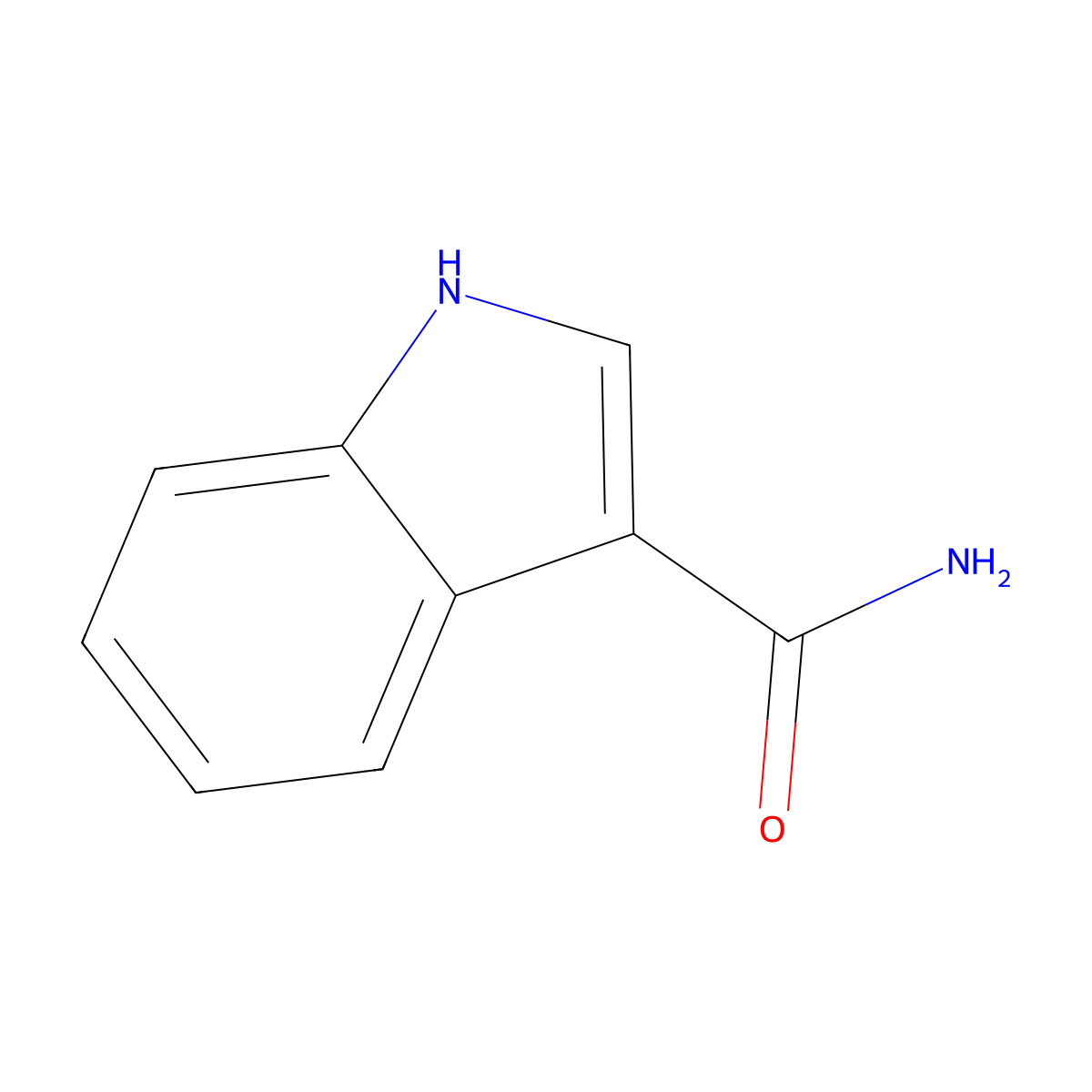 1H-indole-3-carboxamide molecular structure, CAS 1670-85-5