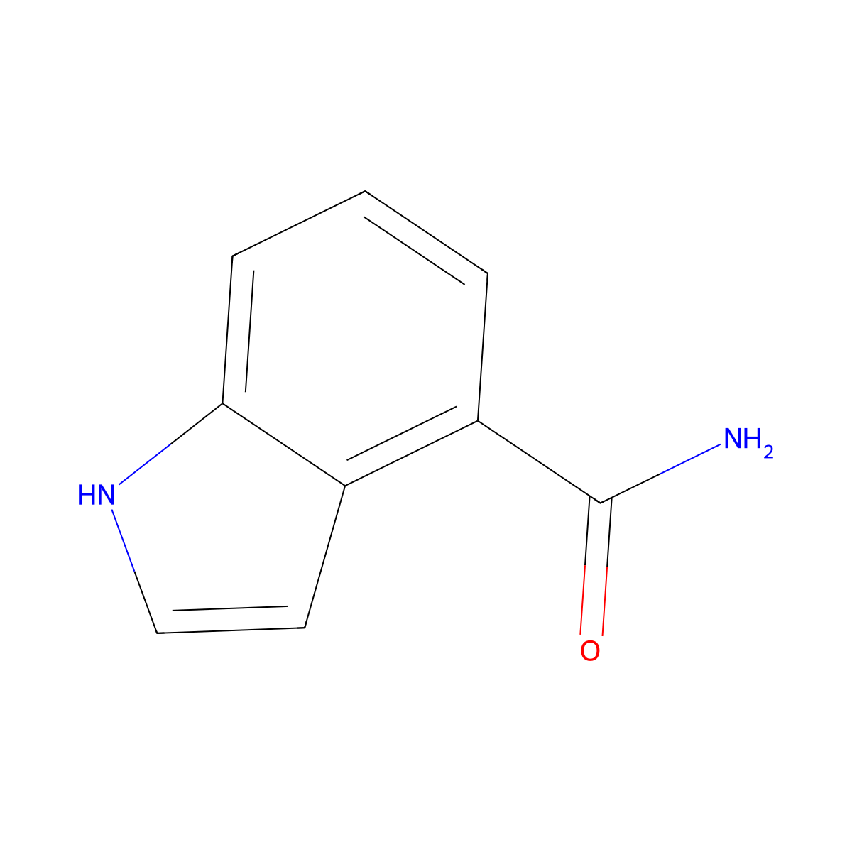 1H-indole-4-carboxamide molecular structure, CAS 1670-86-6
