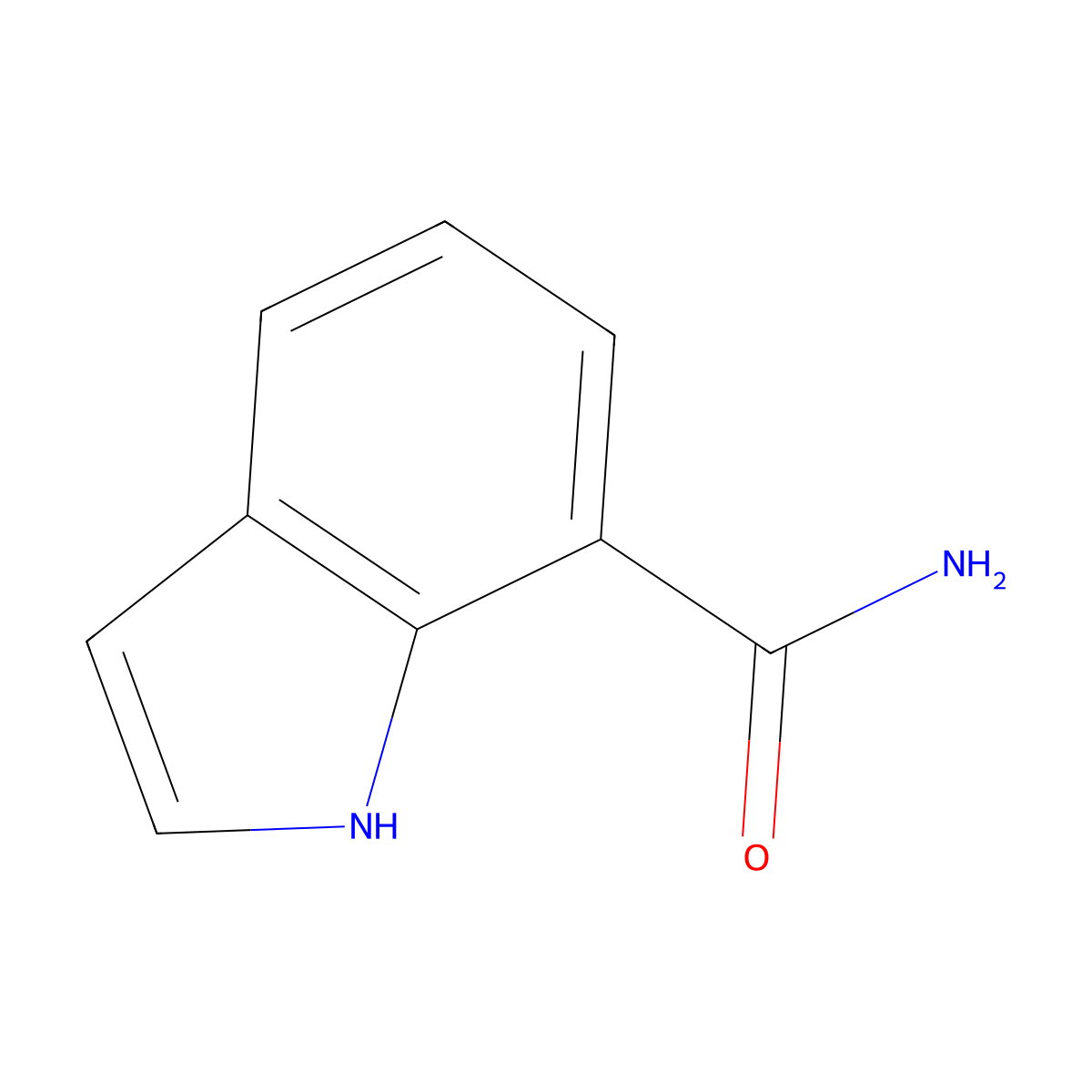 1H-Indole-7-carboxamide molecular structure, CAS 1670-89-9