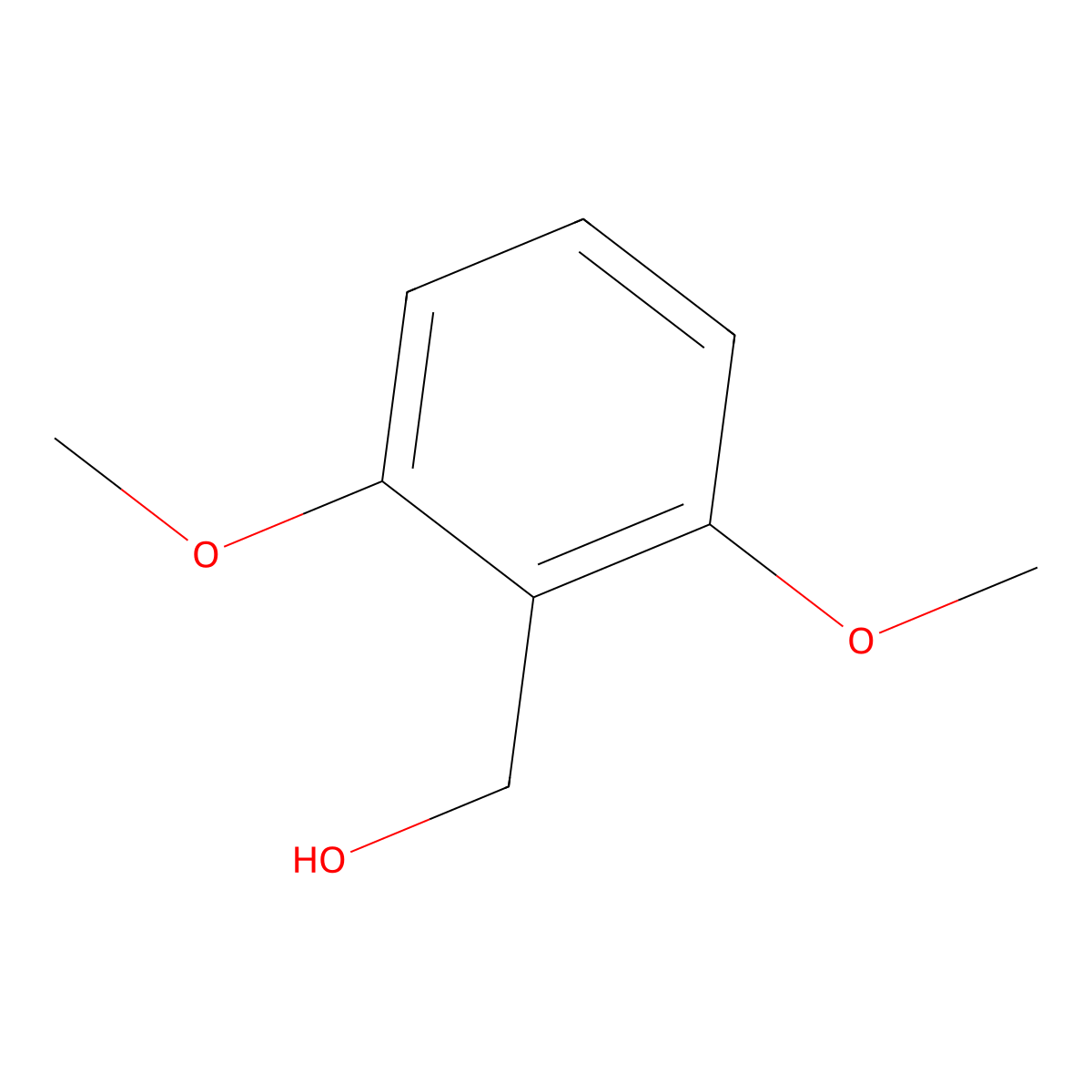 (2,6-Dimethoxyphenyl)methanol molecular structure, CAS 16700-55-3