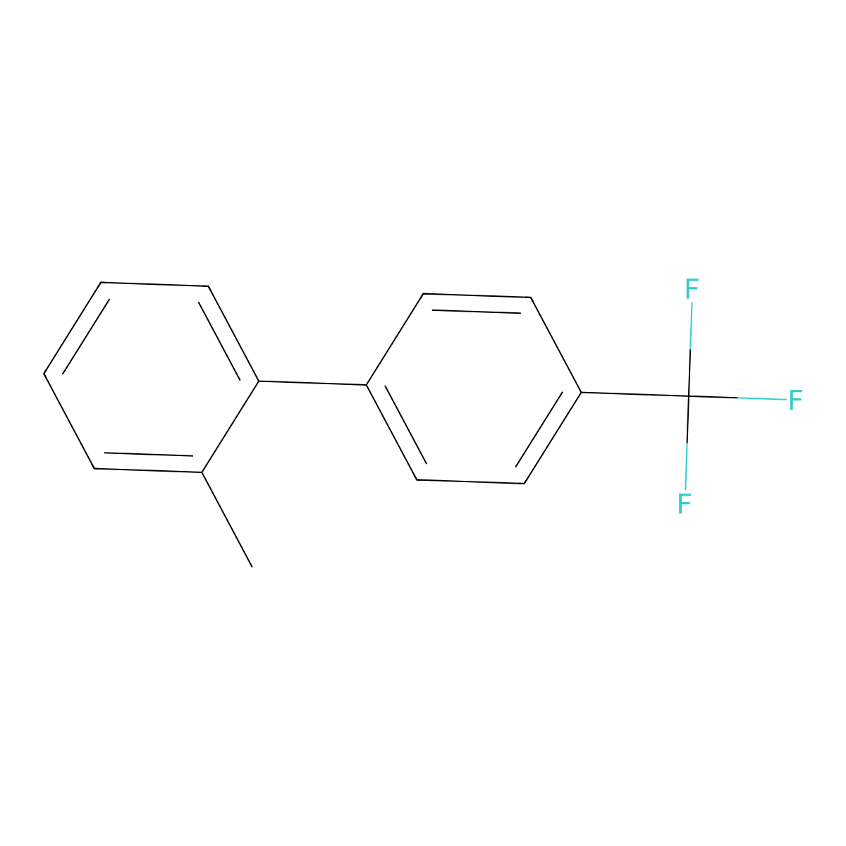 2-Methyl-4'-(trifluoromethyl)-1,1'-biphenyl molecular structure, CAS 167021-49-0