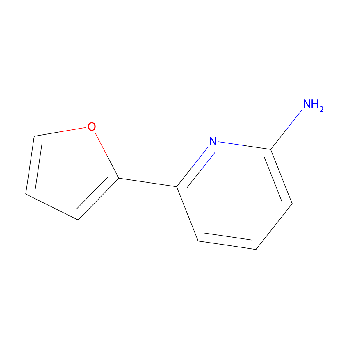 6-(Furan-2-yl)pyridin-2-amine molecular structure, CAS 167023-55-4