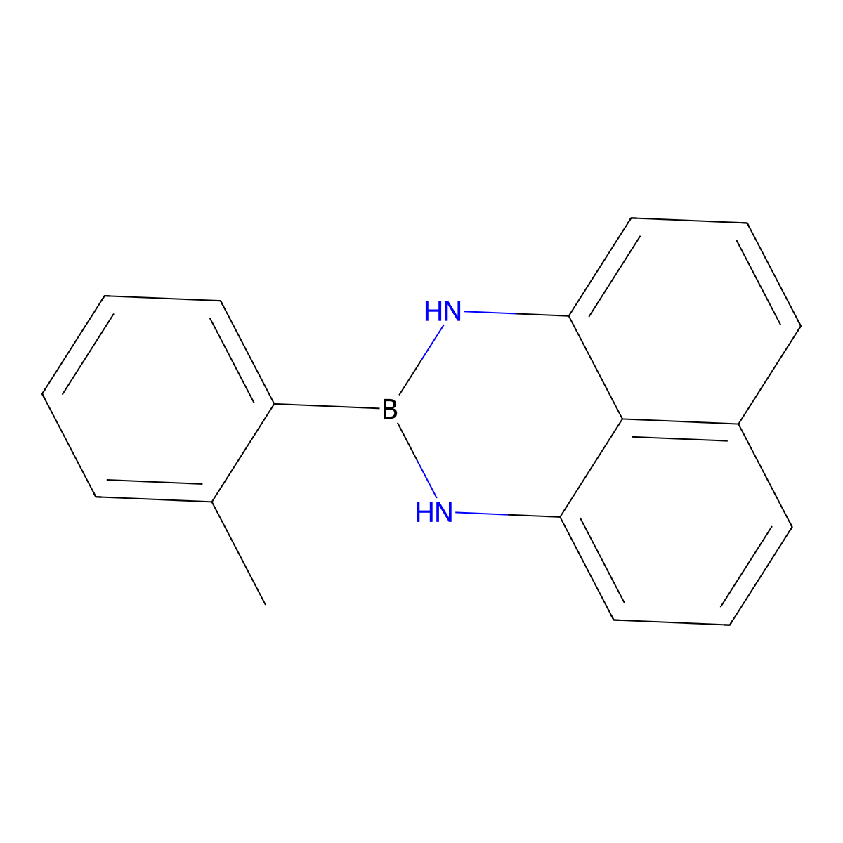 2-(O-Tolyl)-2,3-dihydro-1H-naphtho[1,8-DE][1,3,2]diazaborinine molecular structure, CAS 1670251-62-3