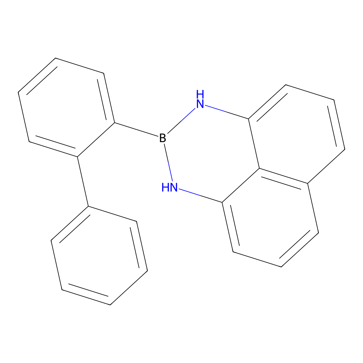 2-([1,1'-Biphenyl]-2-YL)-2,3-dihydro-1H-naphtho[1,8-DE][1,3,2]diazaborinine molecular structure, CAS 1670251-63-4