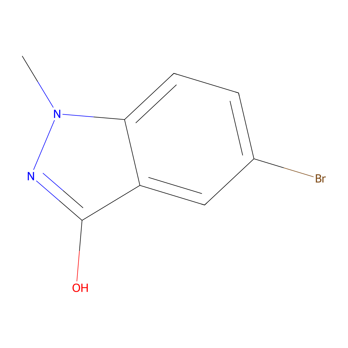 5-Bromo-1-methyl-1,2-dihydro-3H-indazol-3-one molecular structure, CAS 1670253-89-0