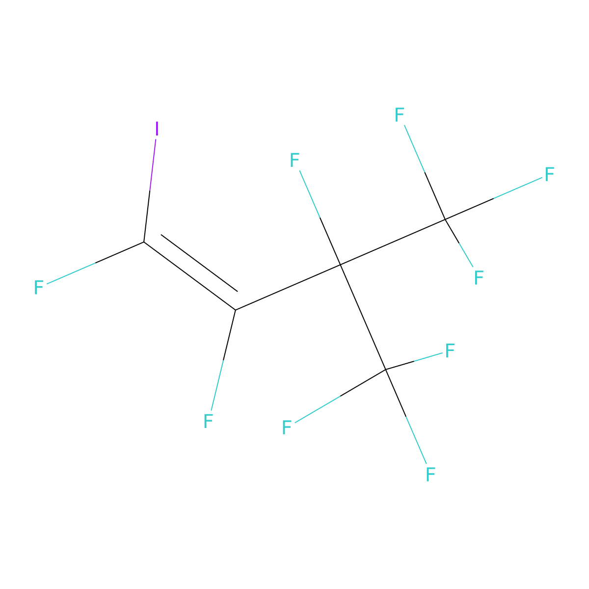 1-Iodononafluoro(3-methylbut-1-ene) molecular structure, CAS 167026-90-6