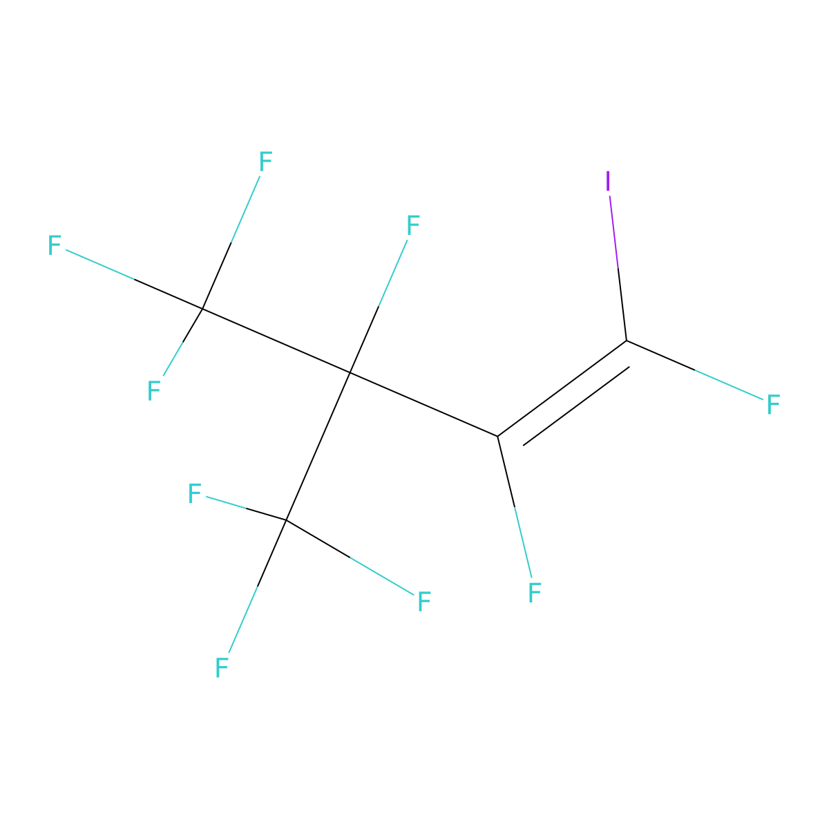 1-Iodononafluoro(3-methylbut-1-ene) molecular structure, CAS 167026-90-6