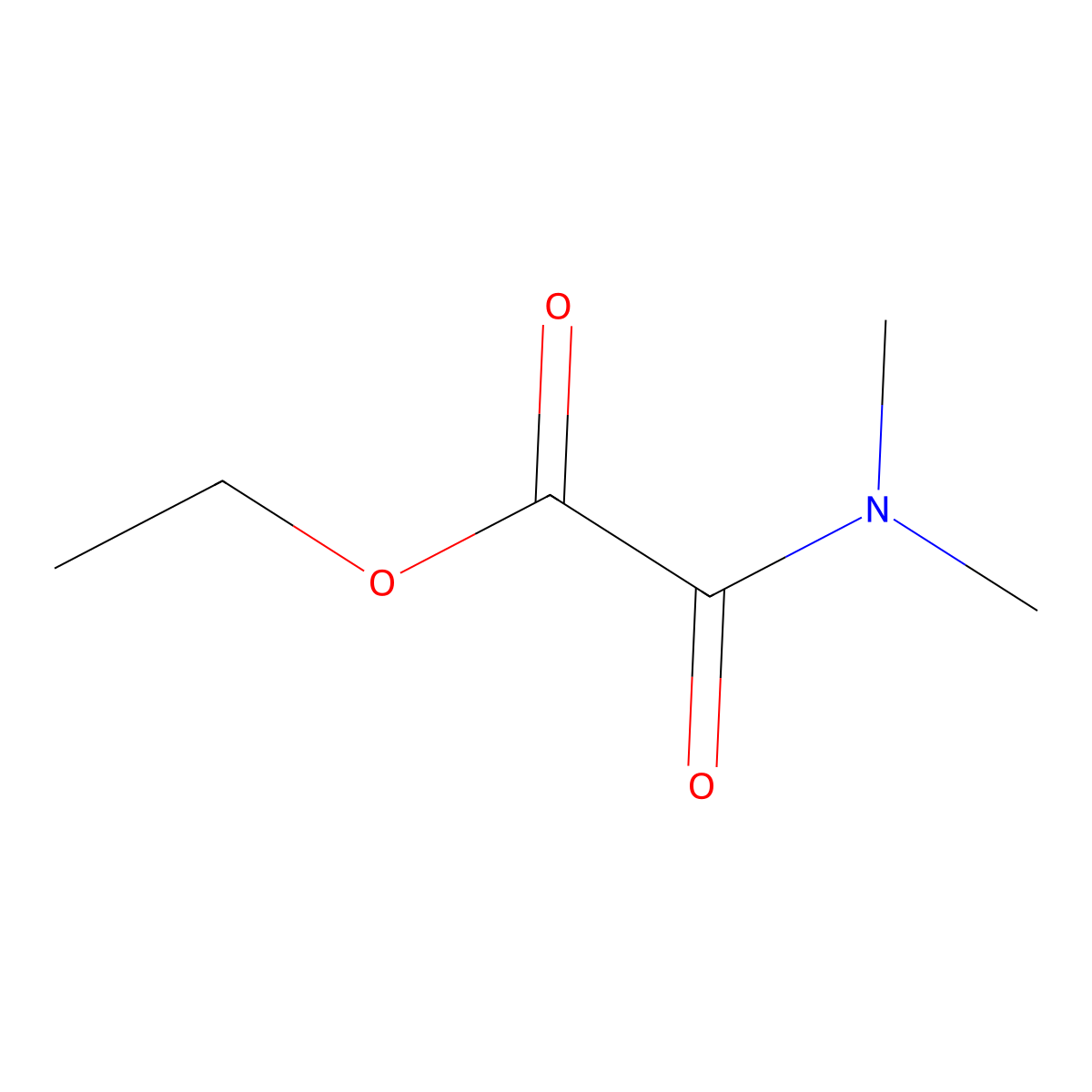 Ethyl N,N-dimethyloxamate molecular structure, CAS 16703-52-9