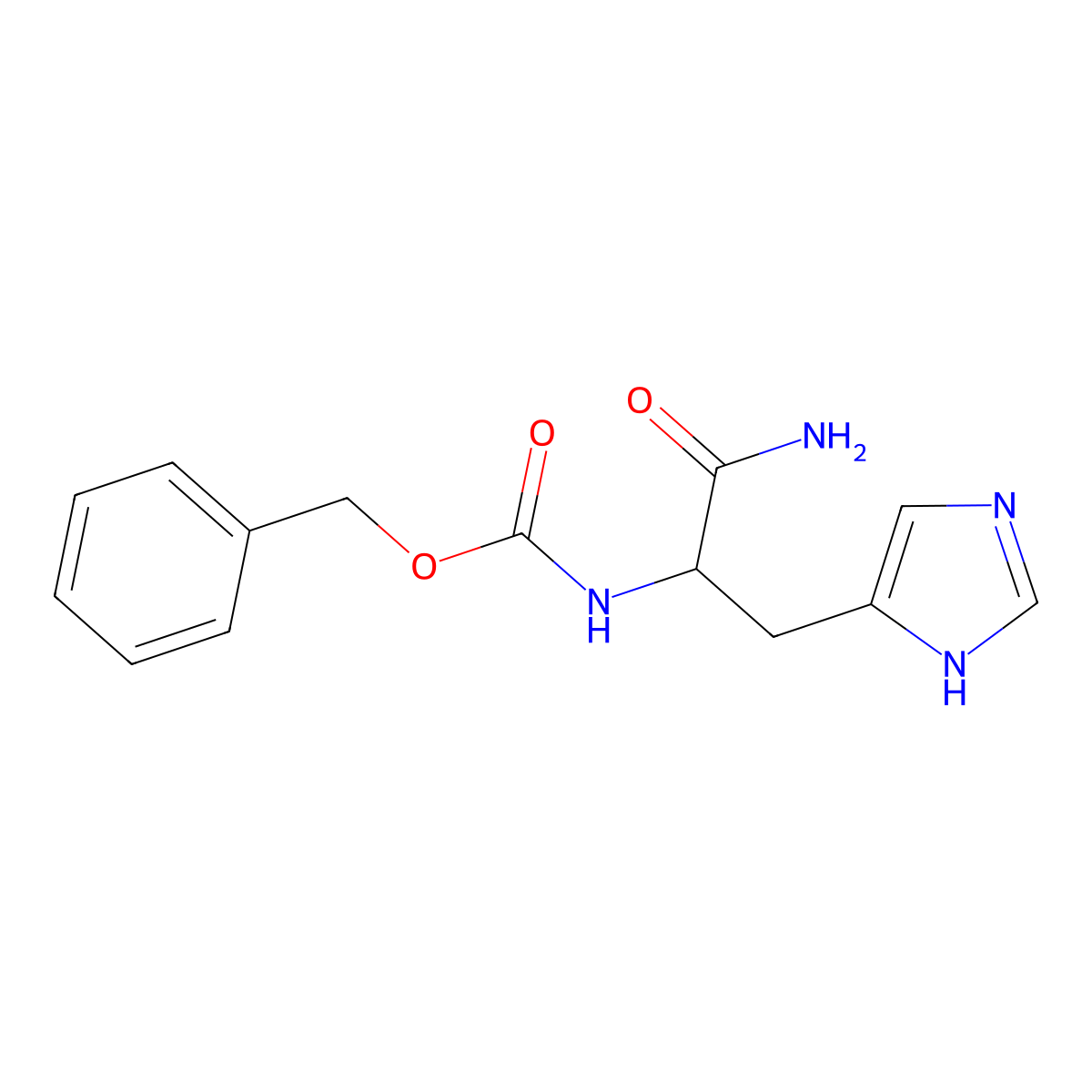 Z-His-NH2 molecular structure, CAS 16706-41-5