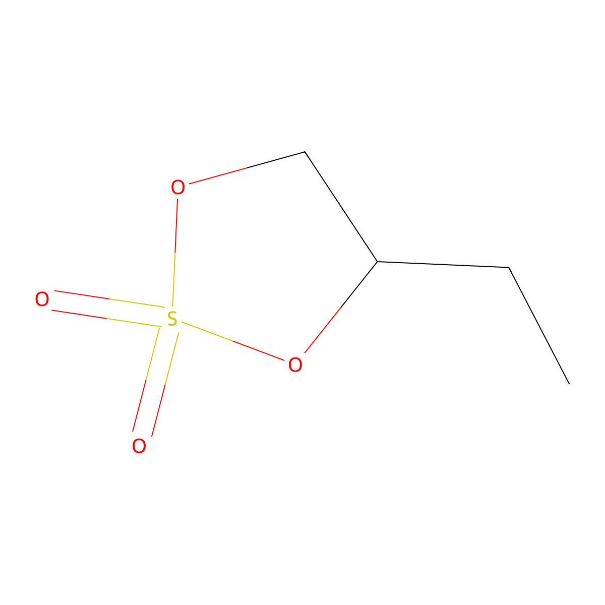 (4R)-4-ethyl-1,3,2-dioxathiolane 2,2-dioxide molecular structure, CAS 167074-05-7