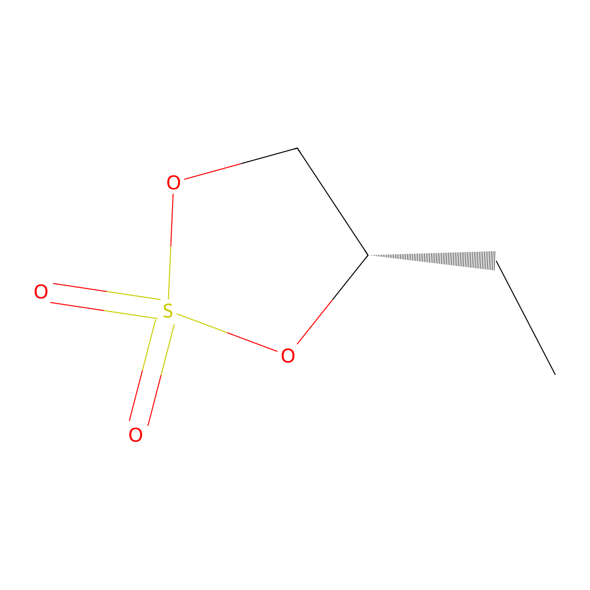 (4S)-4-ethyl-1,3,2lambda6-dioxathiolane-2,2-dione molecular structure, CAS 167074-07-9